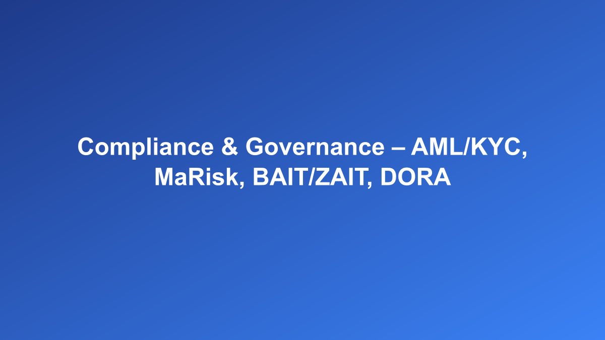 Compliance und Governance Überblick für Banken