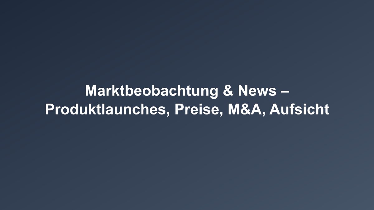 Marktbeobachtung und Nachrichten im Banking