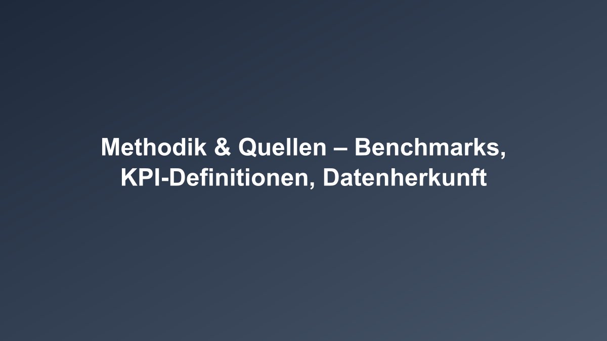 Methodik und Datenquellen Übersicht